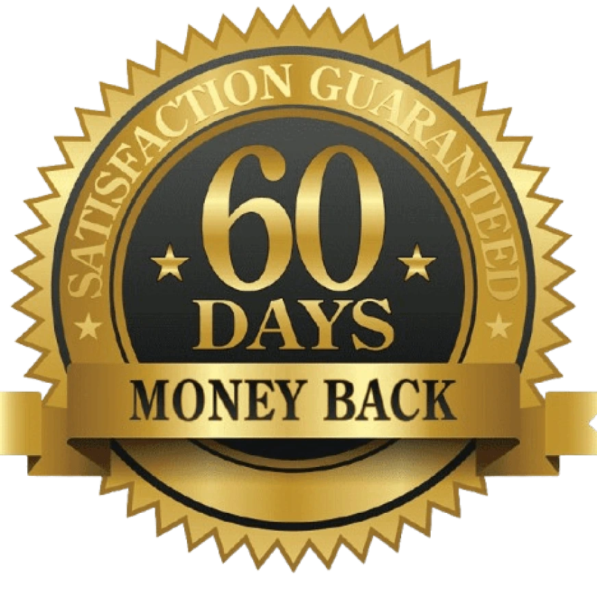 60-day money-back guarantee badge